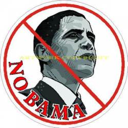 No Obama 2012 Political - Sticker