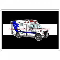 Thin White Line Ambulance - Sticker