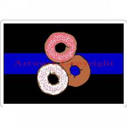 Thin Blue Line Doughnuts - Sticker