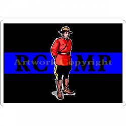 Thin Blue Line Royal Canadian Mounted Police - Sticker
