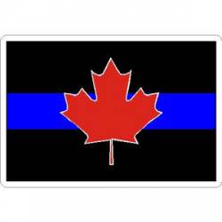 Thin Blue Line Canada Maple Leaf - Sticker