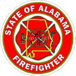 State of Alabama Firefighter - Sticker