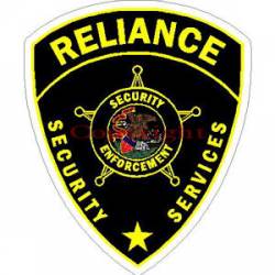 Reliance Security Services Security Enforcement - Sticker