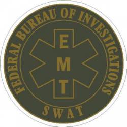 Federal Bureau of Investigations SWAT EMT - Sticker