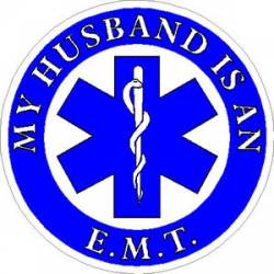My Husband Is An EMT - Sticker