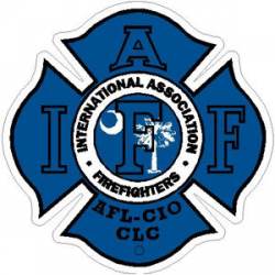South Carolina IAFF International Association Firefighters  - Sticker