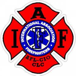 Star of Life IAFF International Association Firefighters  - Sticker