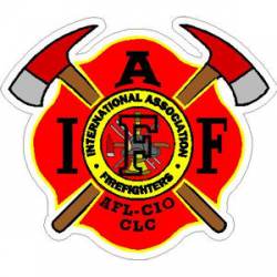 Axes Scramble IAFF International Association Firefighters  - Sticker