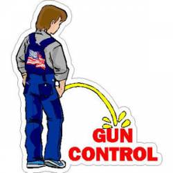 Piss On Gun Control - Sticker