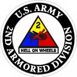 U.S. Army 2nd Armored Division - Sticker