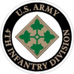 U.S. Army 4th Infantry Division - Sticker