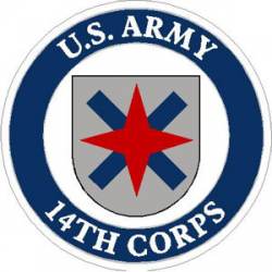 U.S. Army 14th Corps - Sticker