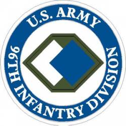U.S. Army 96th Infantry Division - Sticker