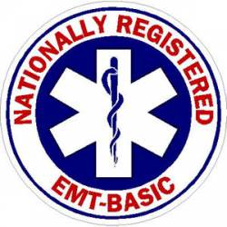 Nationally Registered EMT Basic - Sticker