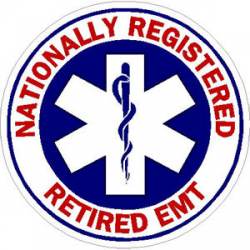 Nationally Registered Retired EMT - Sticker
