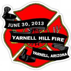 Wildfire Hotshot Crew Memorial - Sticker