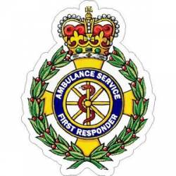 UK Ambulance First Responder Seal - Vinyl Sticker