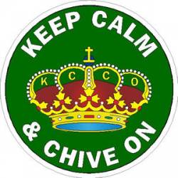 Keep Calm & Chive On - Sticker