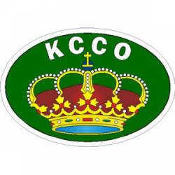 KCCO Keep Calm & Chive On - Oval Sticker