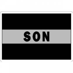 Thin Silver Line Son - Sticker