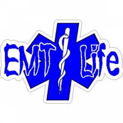 EMT Life Star Of Life - Sticker