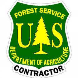 US Forest Service Contractor - Sticker