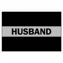 Thin Silver Line Husband - Sticker