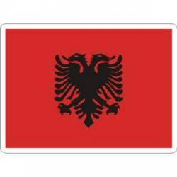 Albania Flag - Rectangle Sticker