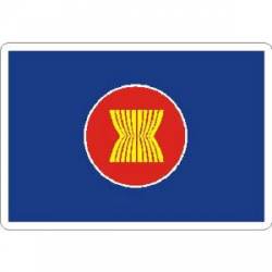 Association of Southeast Asian Nations Flag - Rectangle Sticker