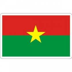 Burkina Faso Flag - Rectangle Sticker