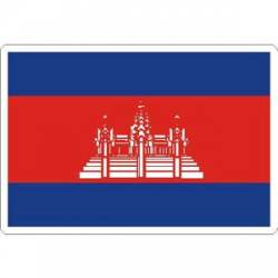 Cambodia Flag - Rectangle Sticker