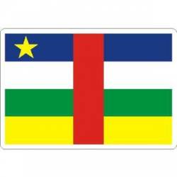 Central African Republic Flag - Rectangle Sticker