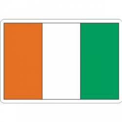 Ivory Coast Cote D'Ivoire Flag - Rectangle Sticker