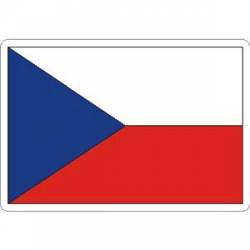 Czech Republic Flag - Rectangle Sticker
