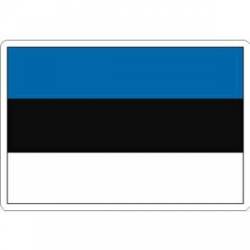 Estonia Flag - Rectangle Sticker