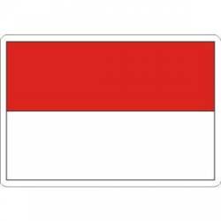 Indonesia Flag - Rectangle Sticker