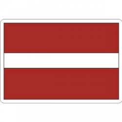 Lativa Flag - Rectangle Sticker