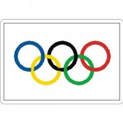 Olympics Flag - Rectangle Sticker