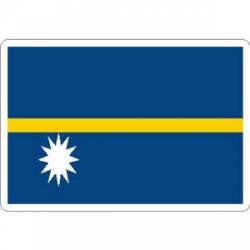 Nauru Flag - Rectangle Sticker
