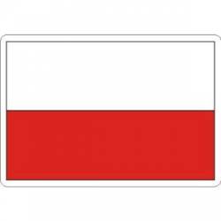 Poland Flag - Rectangle Sticker