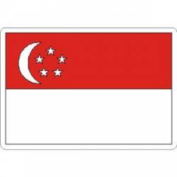 Singapore Flag - Rectangle Sticker