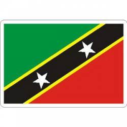 Saint Kitts and Nevis Flag - Rectangle Sticker