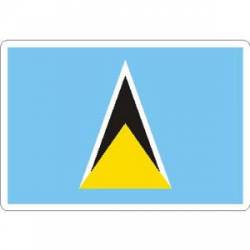 Saint Lucia Flag - Rectangle Sticker