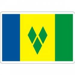 Saint Vincent and the Grenadines Flag - Rectangle Sticker