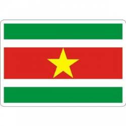 Suriname Flag - Rectangle Sticker