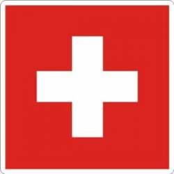 Switzerland Flag - Rectangle Sticker
