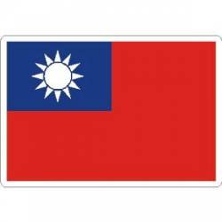 Taiwan Flag - Rectangle Sticker