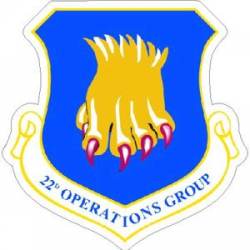 United States Air Force USAF 22nd Operations Group - Sticker