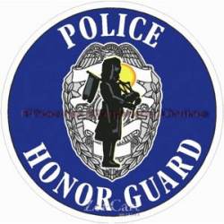 Police Honor Guard - Sticker
