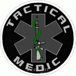 Subdued Tactical Medic - Round Sticker